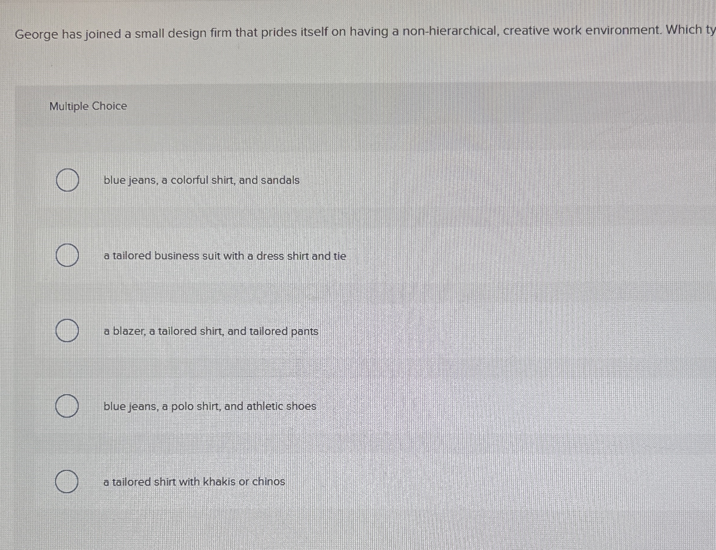 George has joined a small design firm that prides