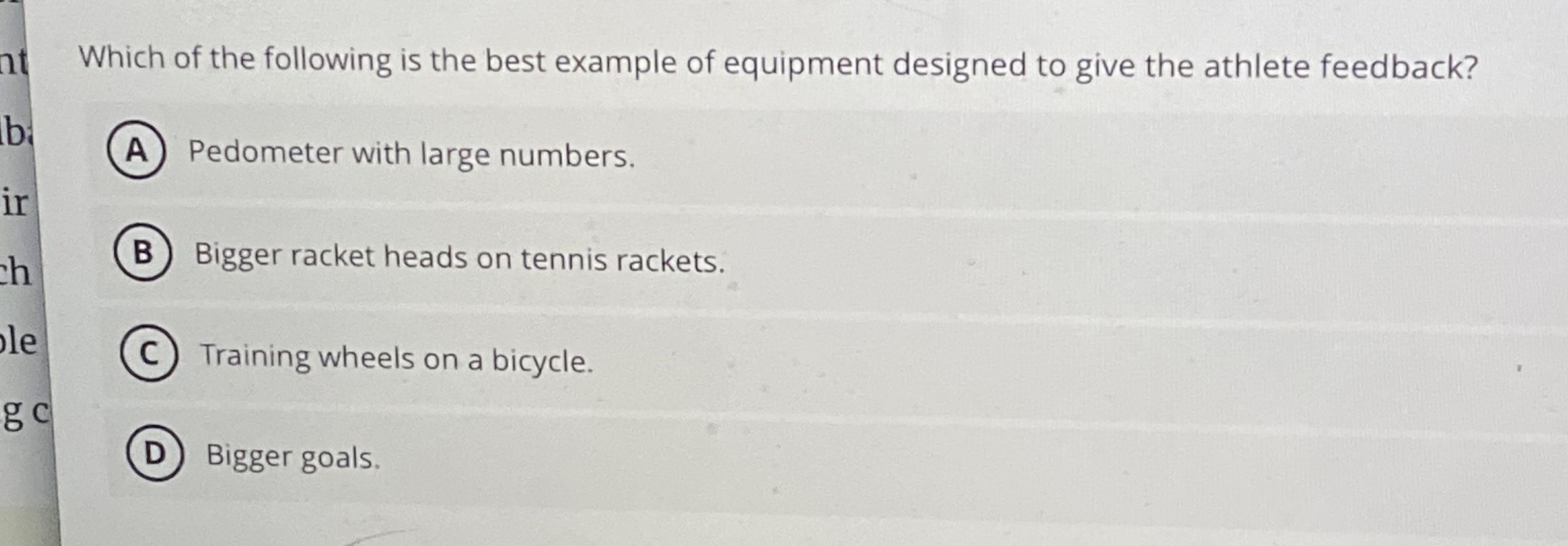 Which of the following is the best example of