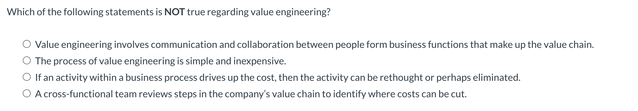 Which of the following statements is NOT true