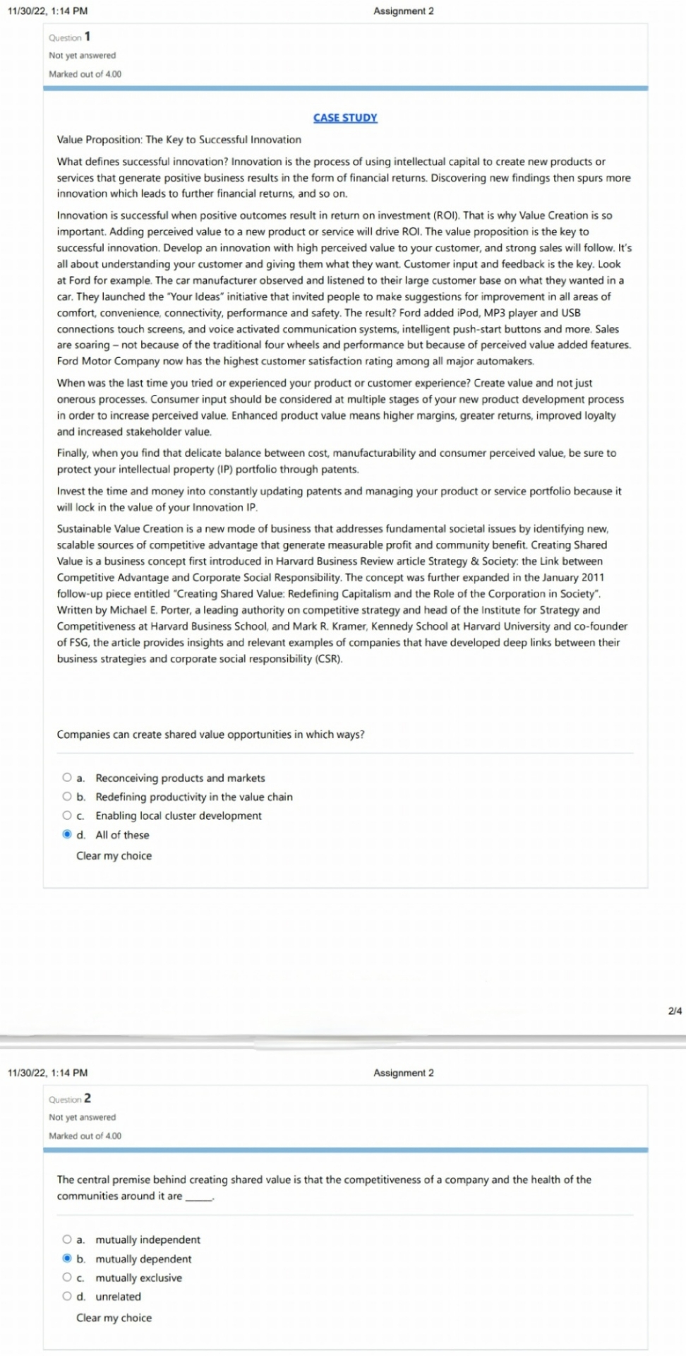 1 1 / 3 0 / 2 2 , 1 : 1 4 PM Assignment 2