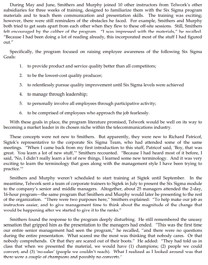 What was the situation faced by Smithers in this