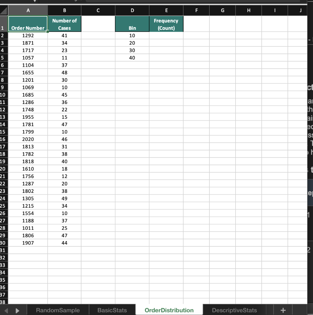 2 Randomness in selecting a sample from a
