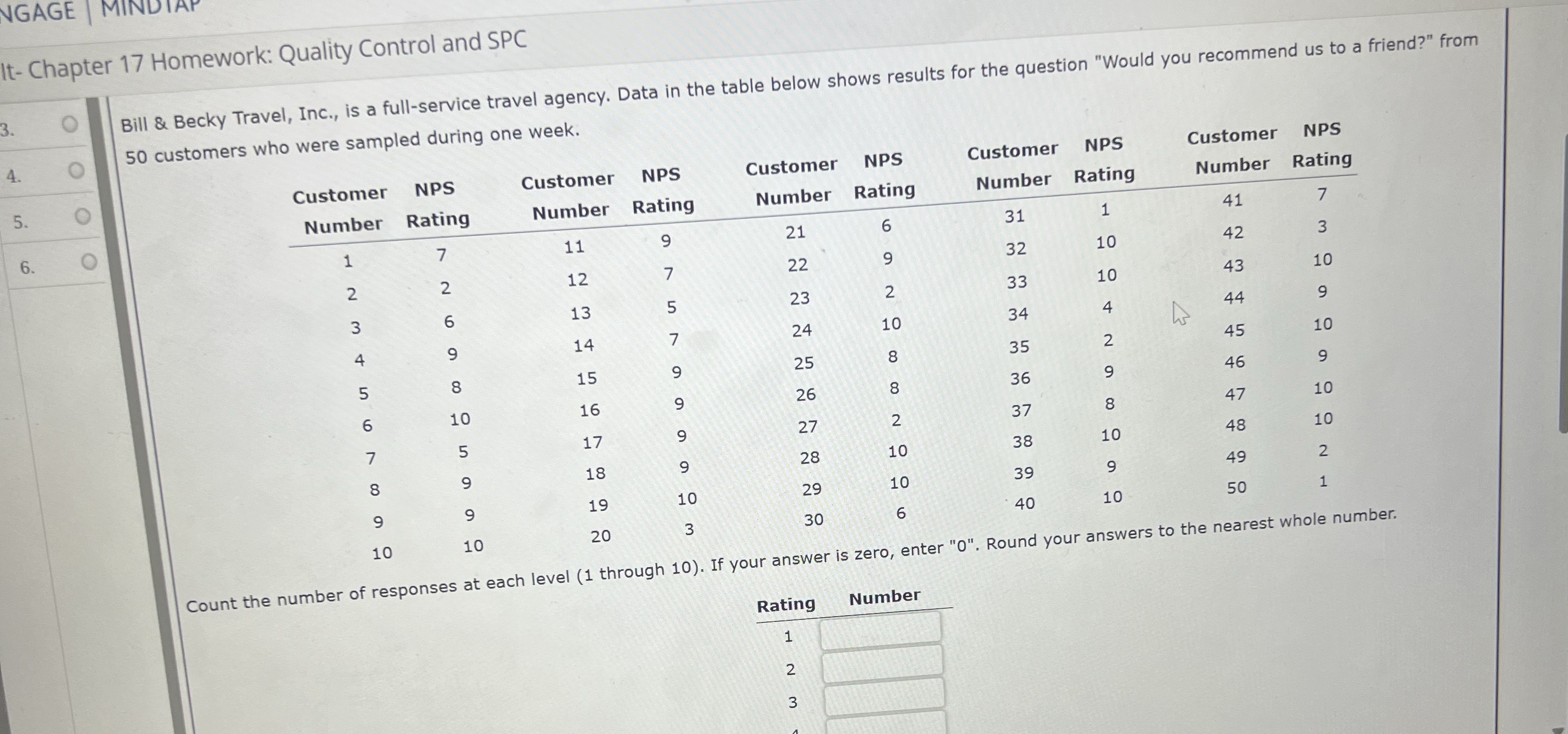 NGAGE It - Chapter 1 7 Homework: Quality Control