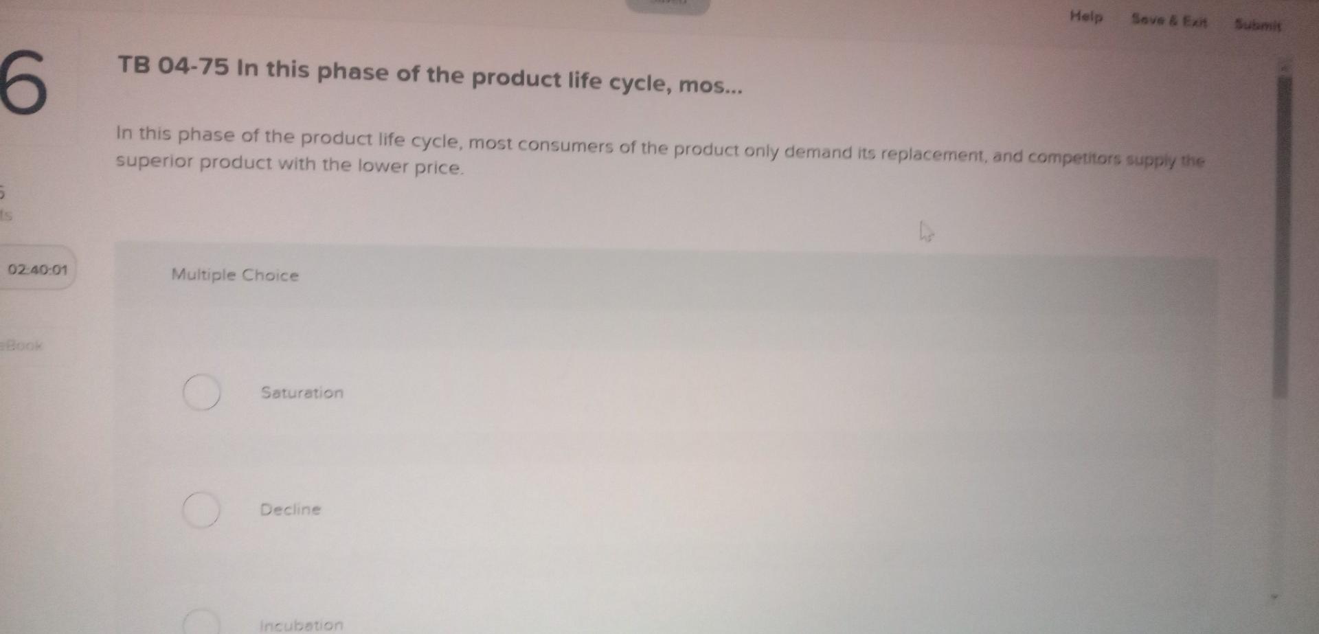 Help Save & ER Submit TB 04-75 In this phase of