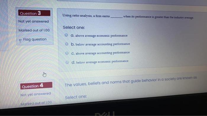 5 Question 1 Not yet answered Ford Car Company