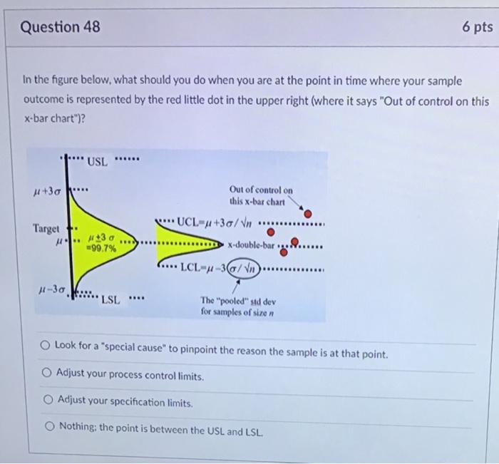 6 pts Question 47 When a process has a capability