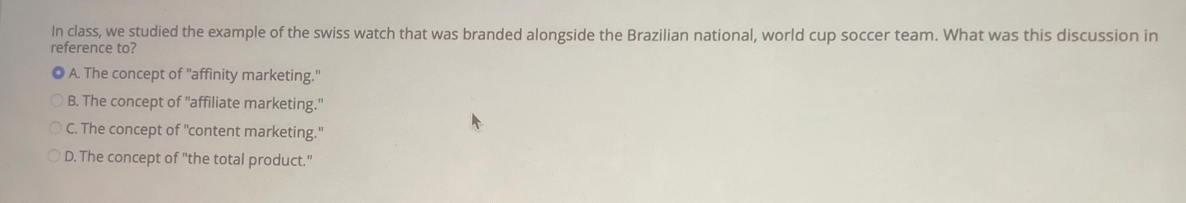 In class, we studied the example of the swiss