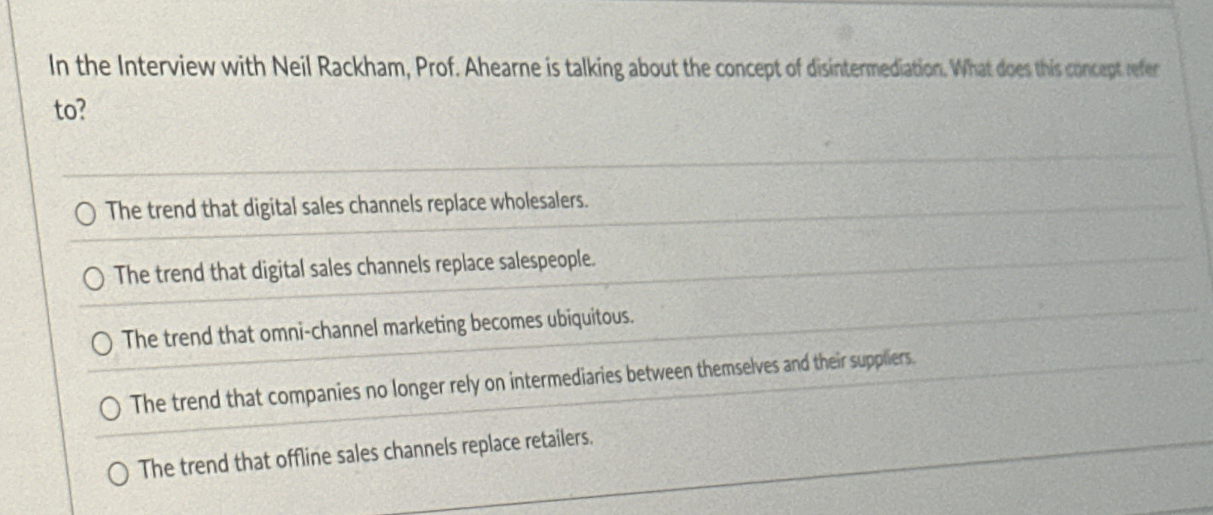 In the Interview with Neil Rackham, Prof. Ahearne