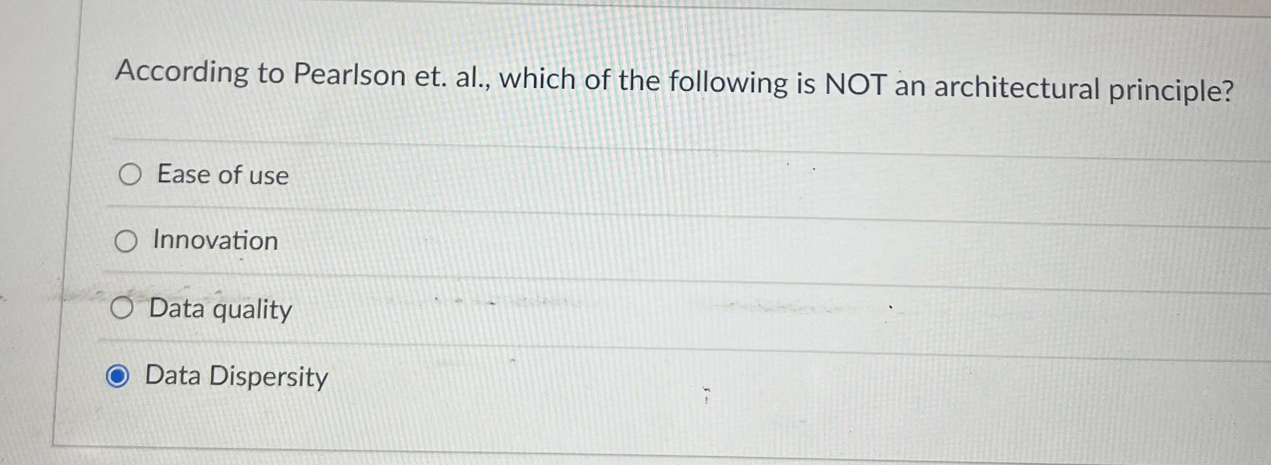 According to Pearlson et . al . , which of the