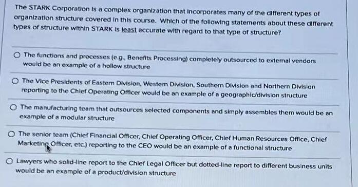 The STARK Corporation is a complex organization