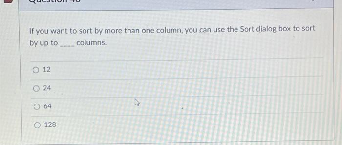 If you want to sort by more than one column, you