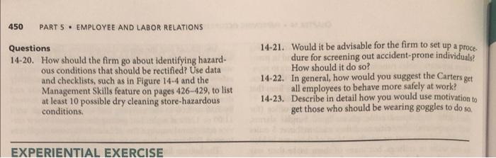 please answer questions 14/20-23. answer