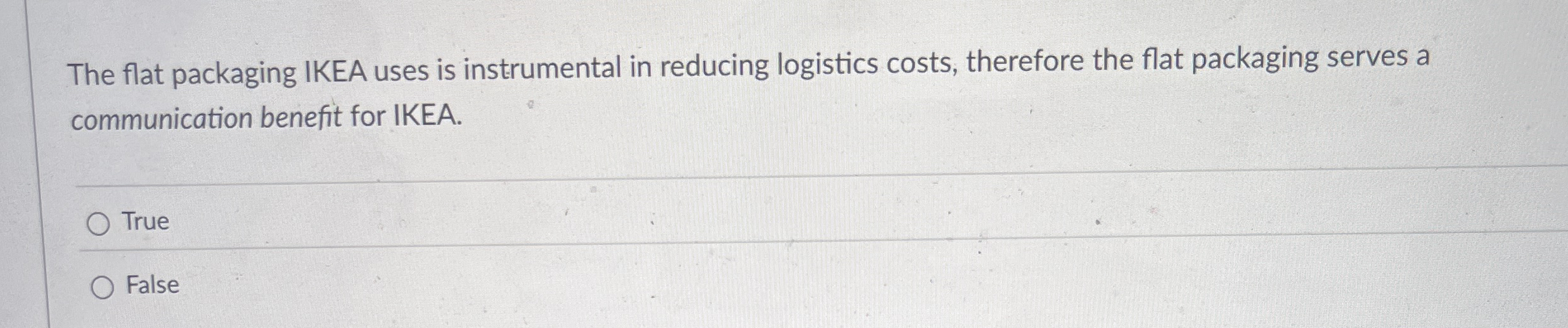 The flat packaging IKEA uses is instrumental in