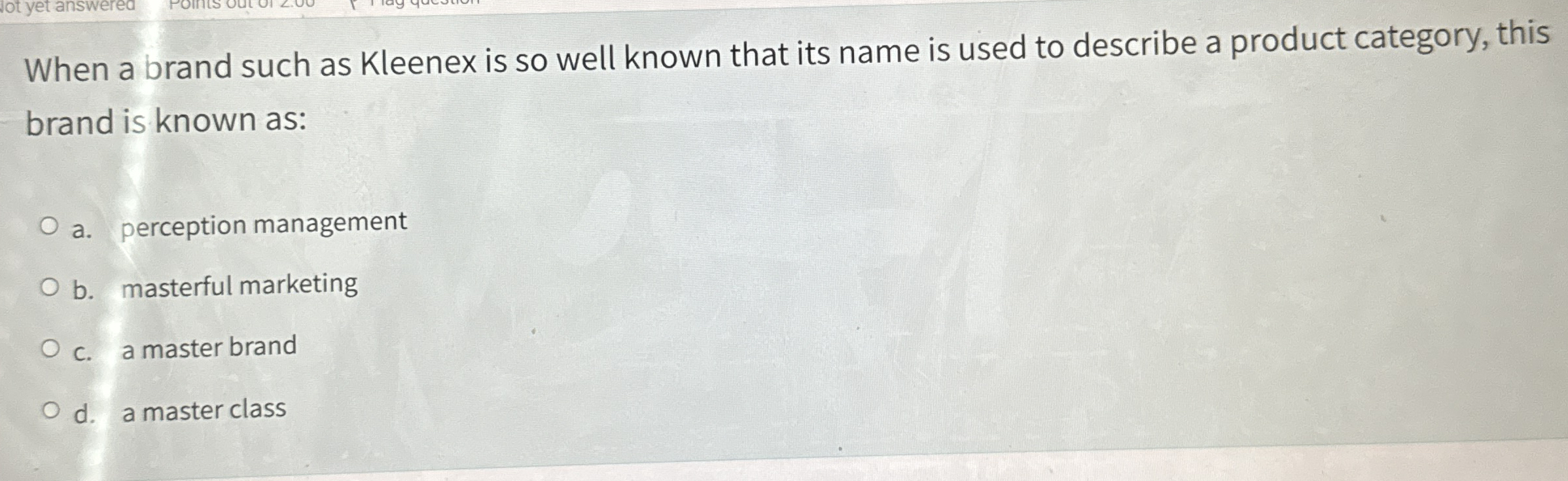 When a brand such as Kleenex is so well known