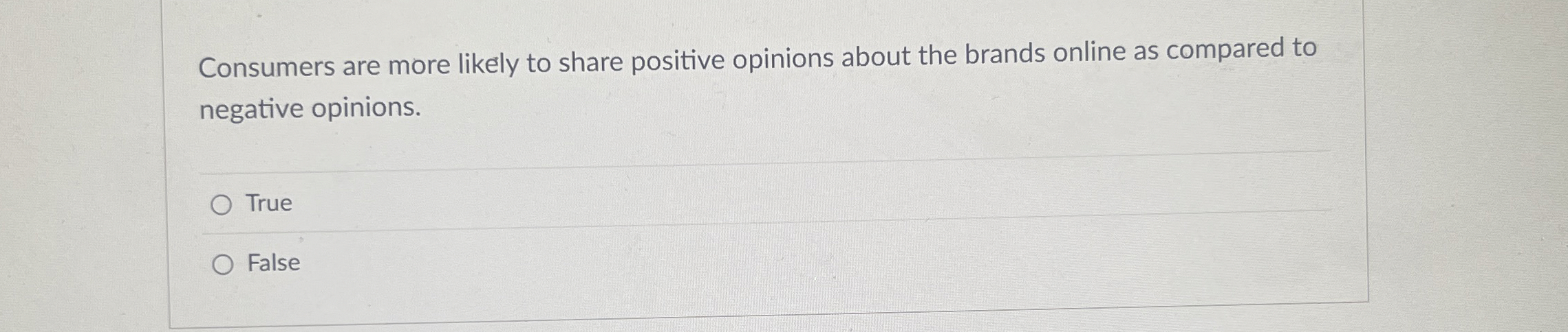 Consumers are more likely to share positive