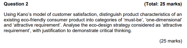 1500 word Question 2 (Total: 25 marks) Using