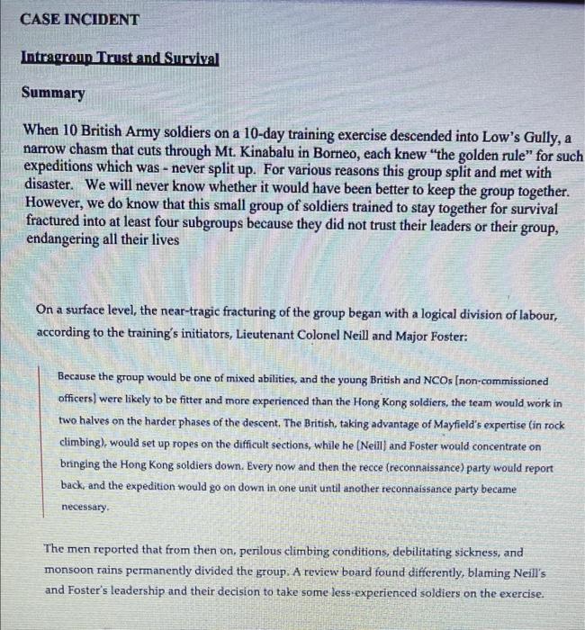 it is a case study which is due by 12am tonight.