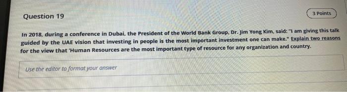 3 Points Question 20 List and explain the three