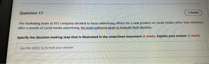 3 Points Question 20 List and explain the three