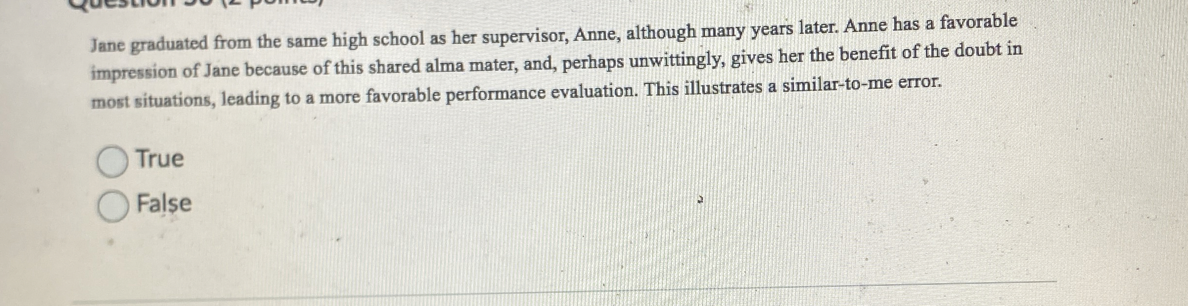 Jane graduated from the same high school as her