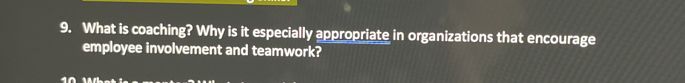 What is coaching? Why is it especially