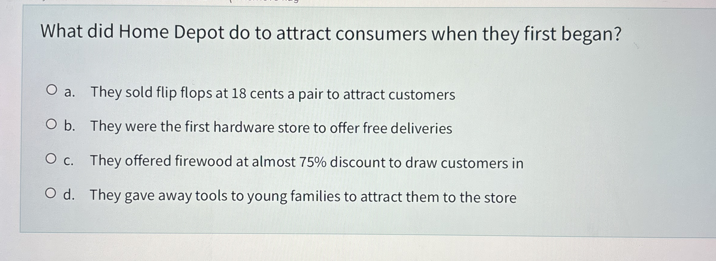 What did Home Depot do to attract consumers when