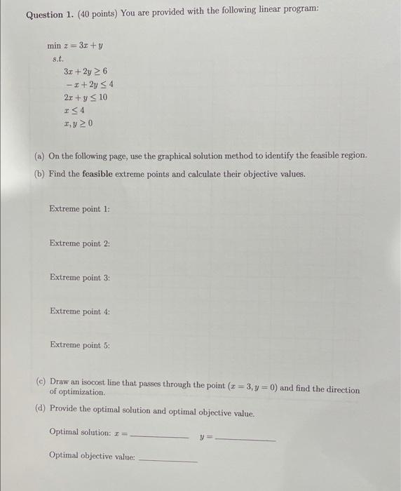 Please answer and show work for all. thank you in