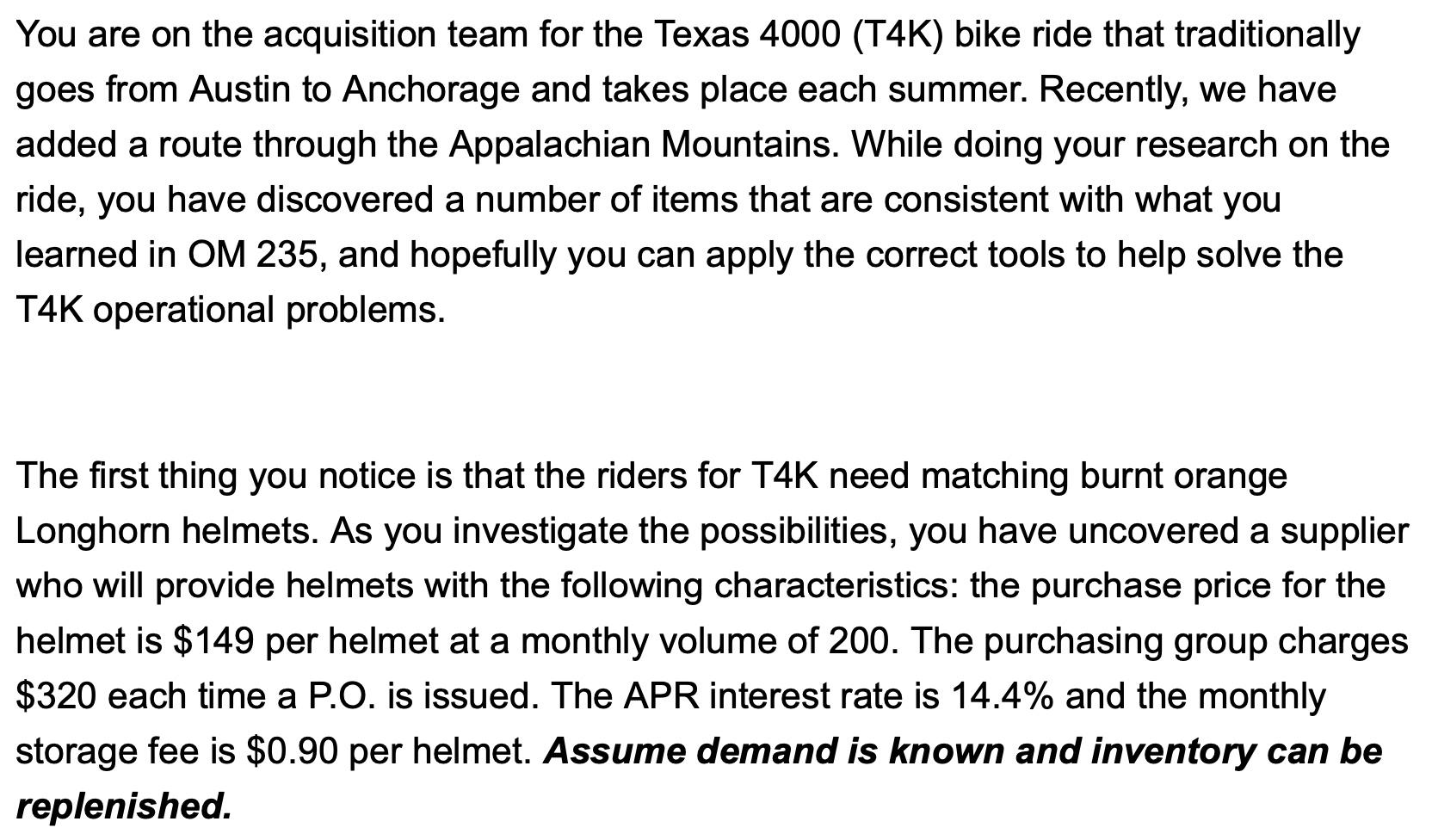 What is the optimal order quantity given the