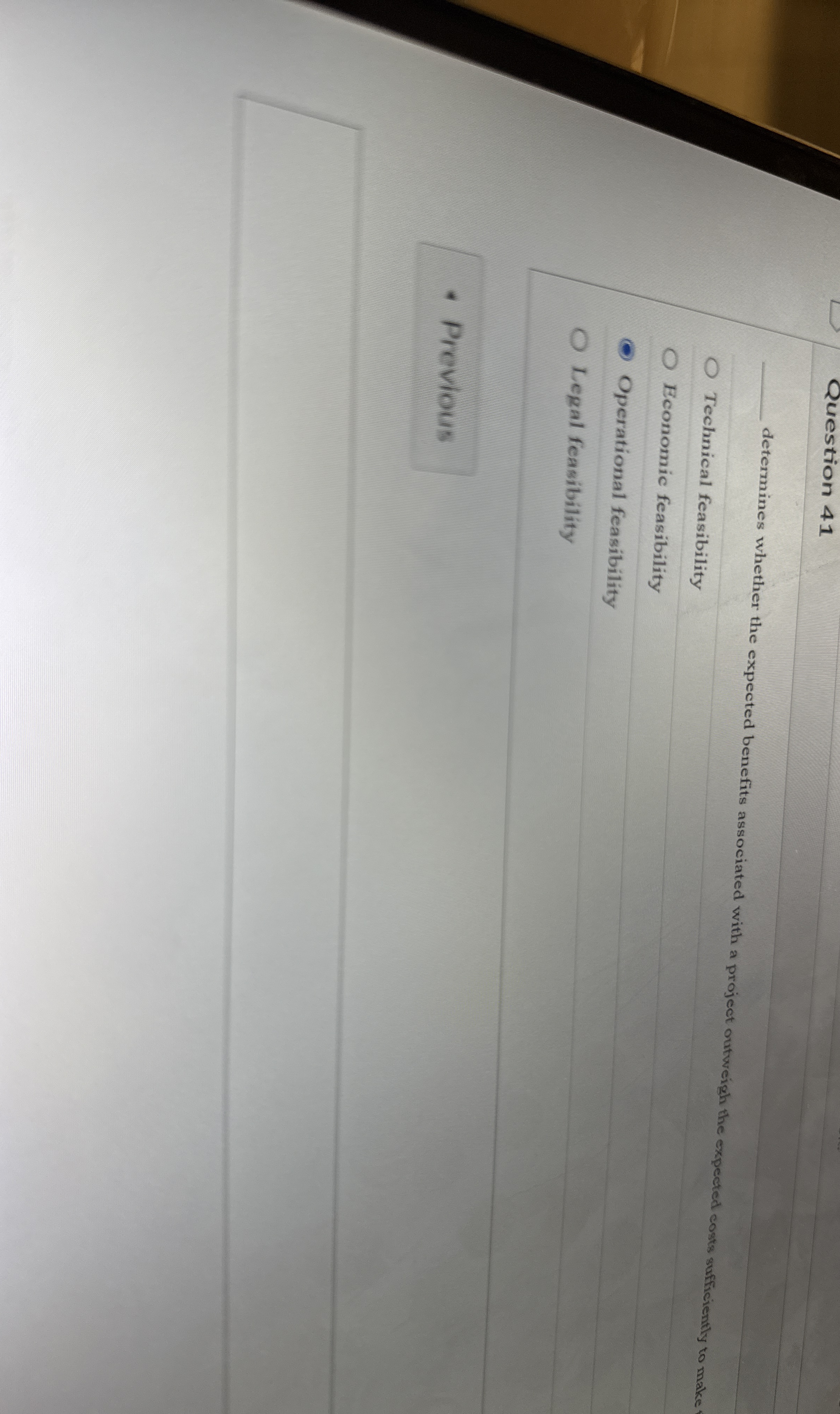 Question 4 1 q , determines whether the expected