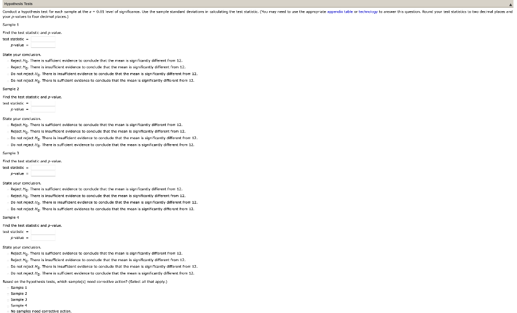 Sample 1 Sample 2 Sample 3 Sample 4 12.03 11.88