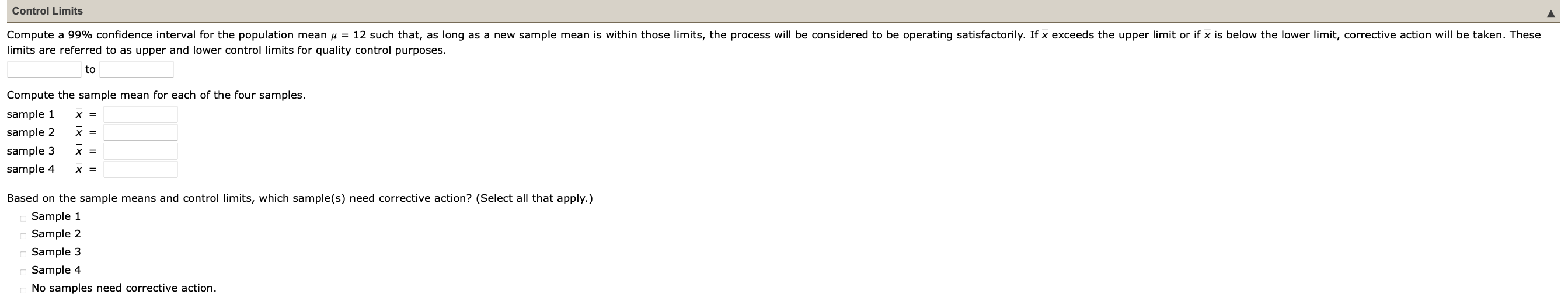 Sample 1 Sample 2 Sample 3 Sample 4 12.03 11.88