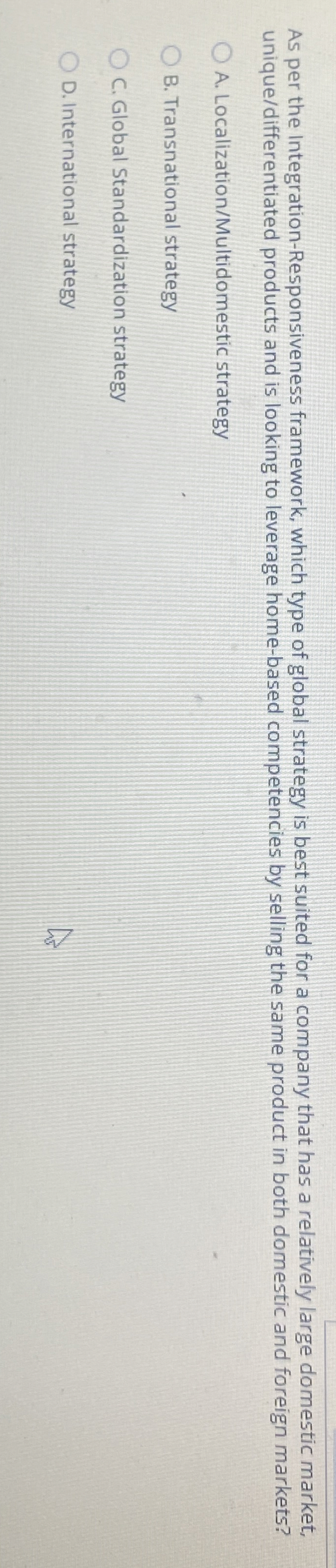 As per the Integration - Responsiveness