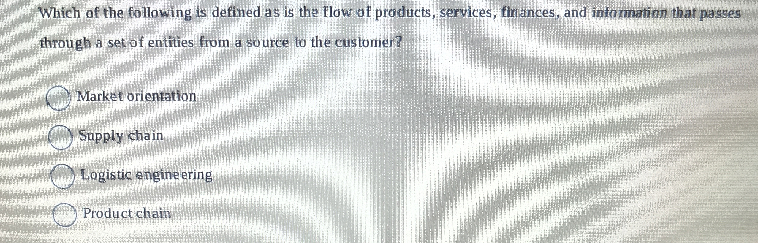Which of the following is defined as is the flow