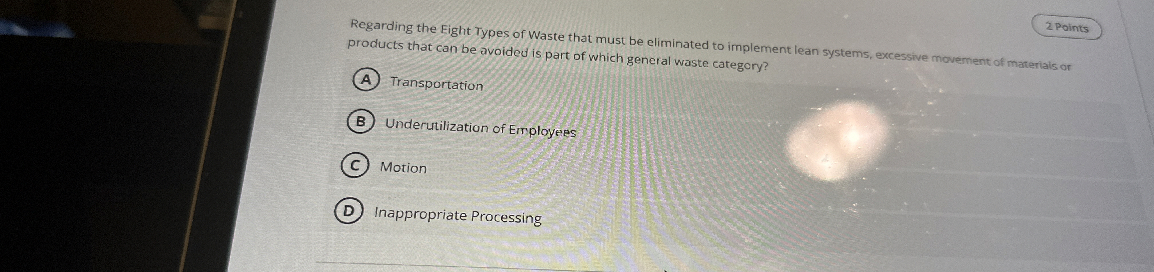 Regarding the Eight Types of Waste that must be