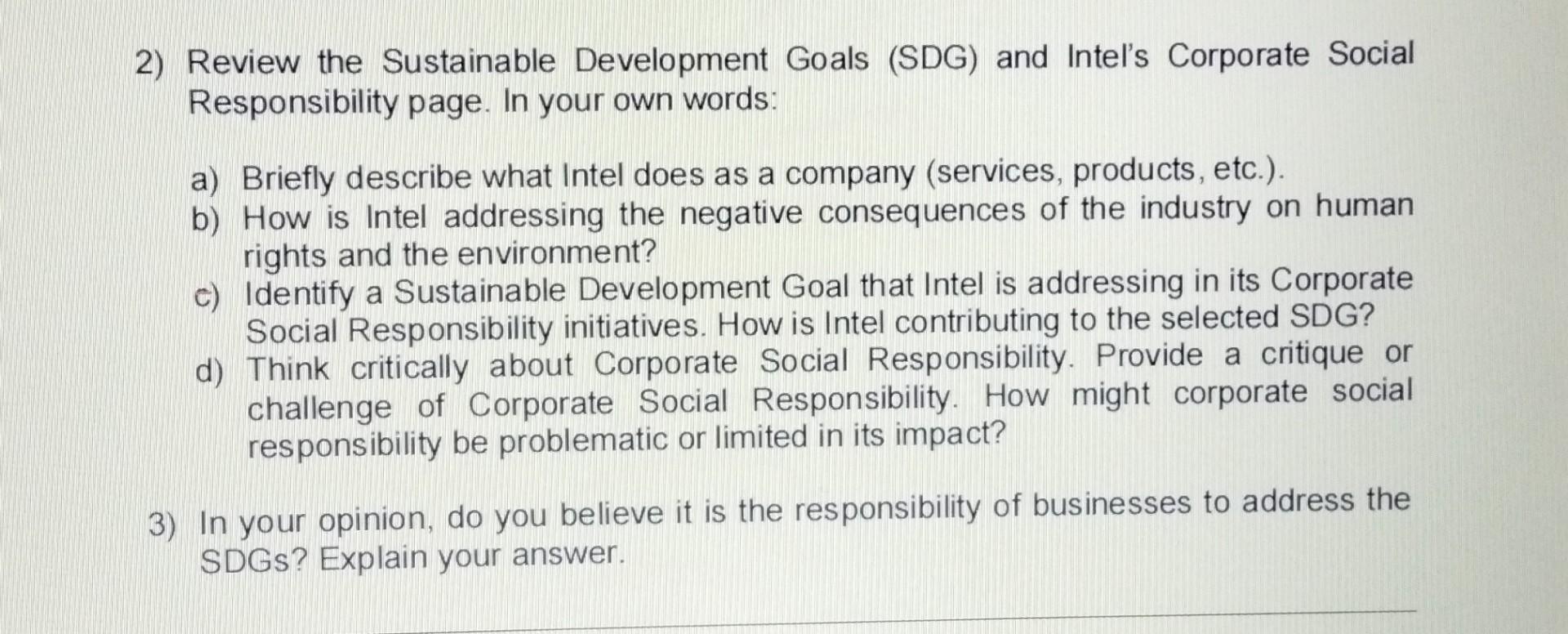 i need answer for C,D and 3 please 2) Review the