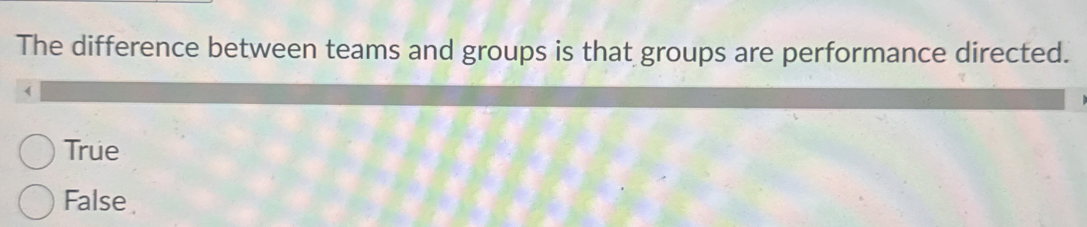 The difference between teams and groups is that