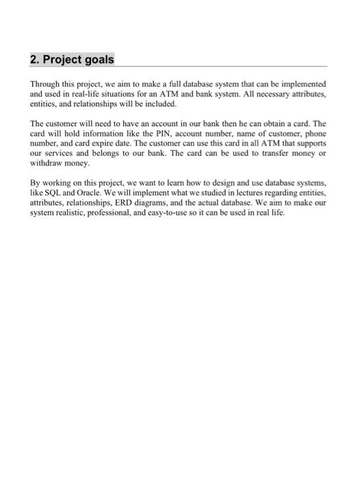 write a report about this 1-Database Design In