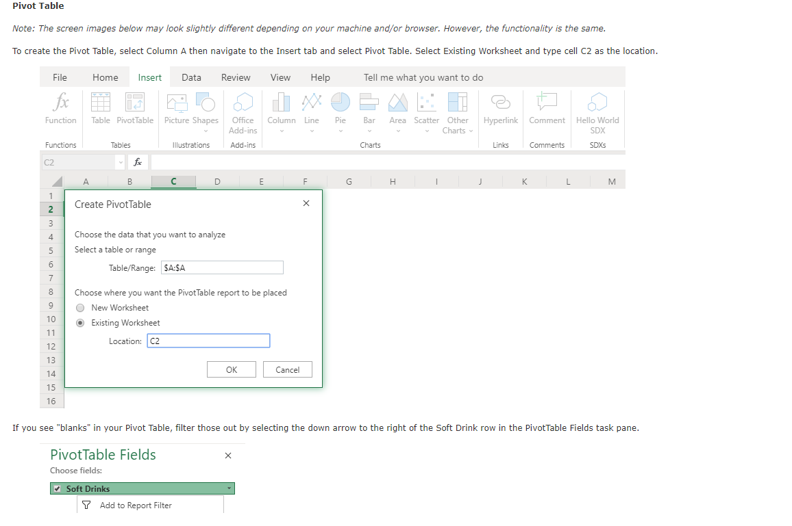Introduction Microsoft Excel Pivot Tables are a