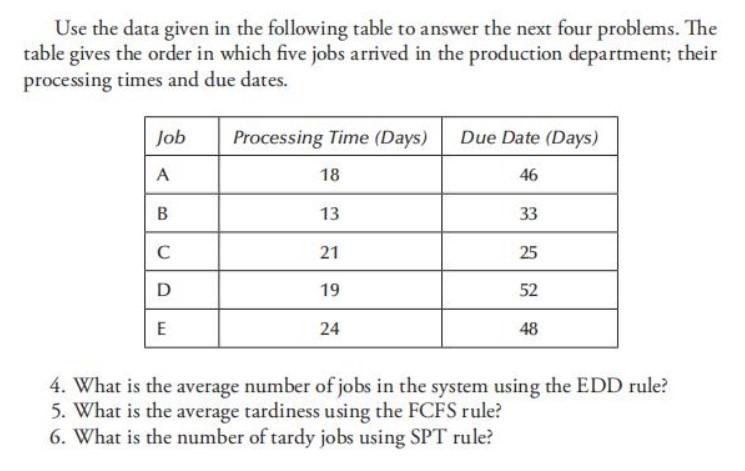 pls help with question 4,5,6 Use the data given