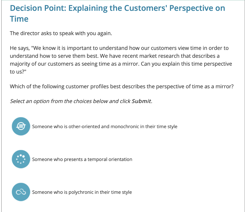 Decision Point: Explaining the Customers'