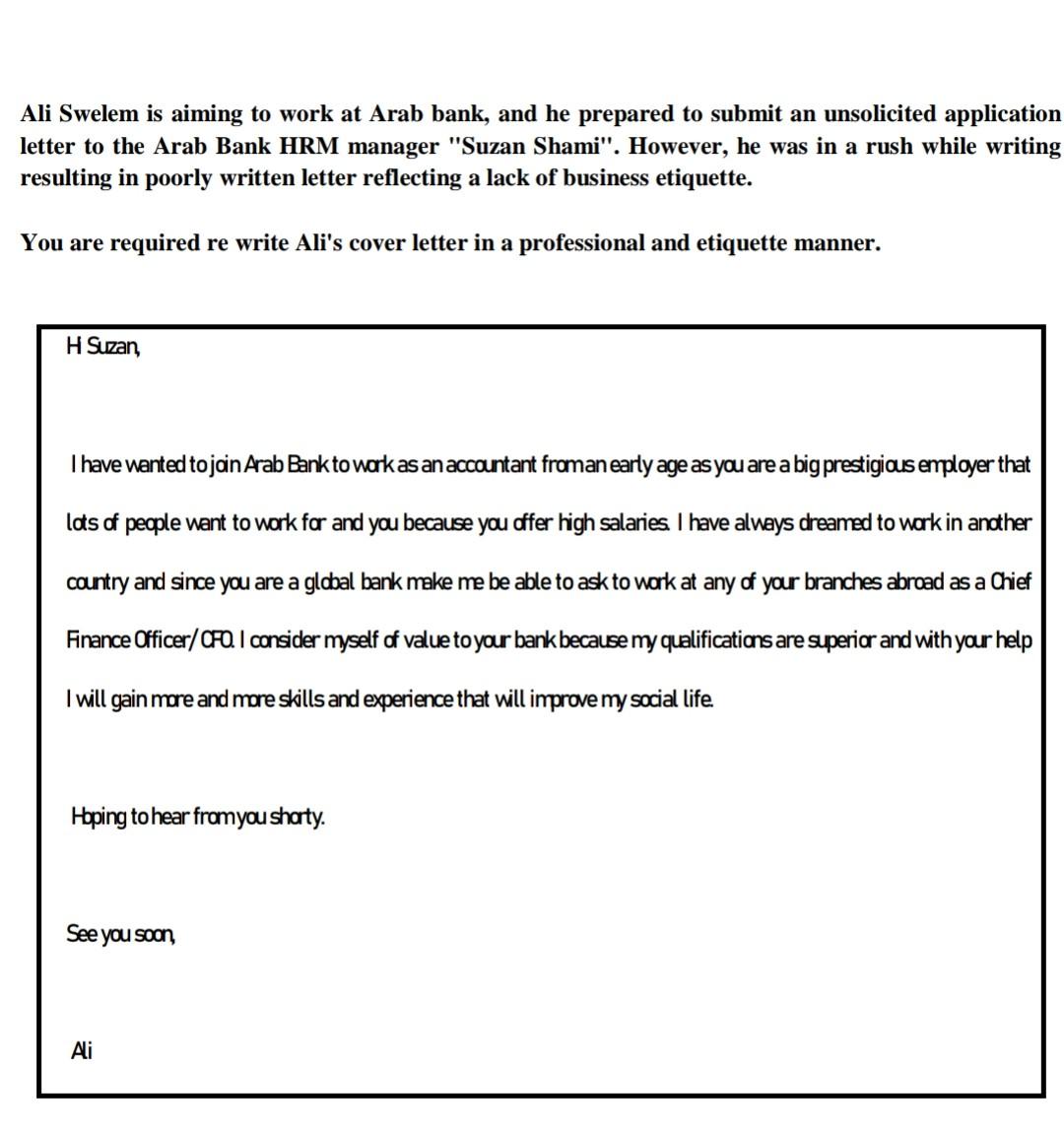 please solve as fast as you can. Ali Swelem is