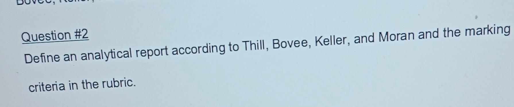 Question #1 Describe the three-step writing