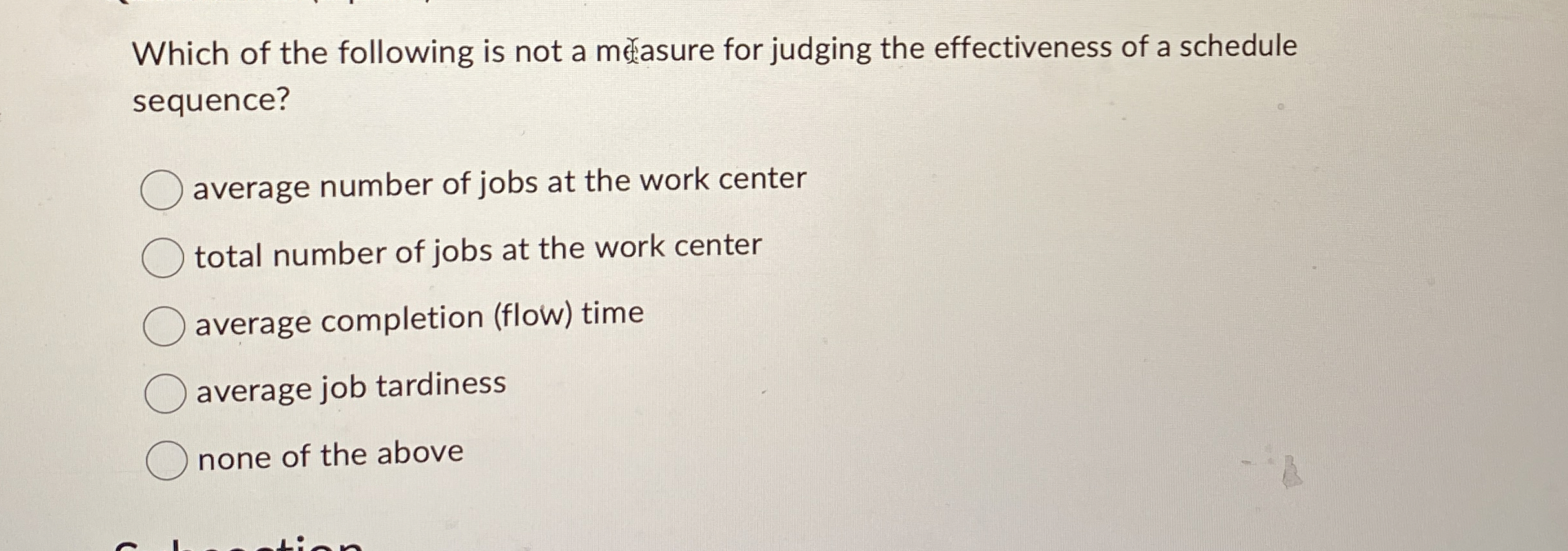 Which of the following is not a merasure for