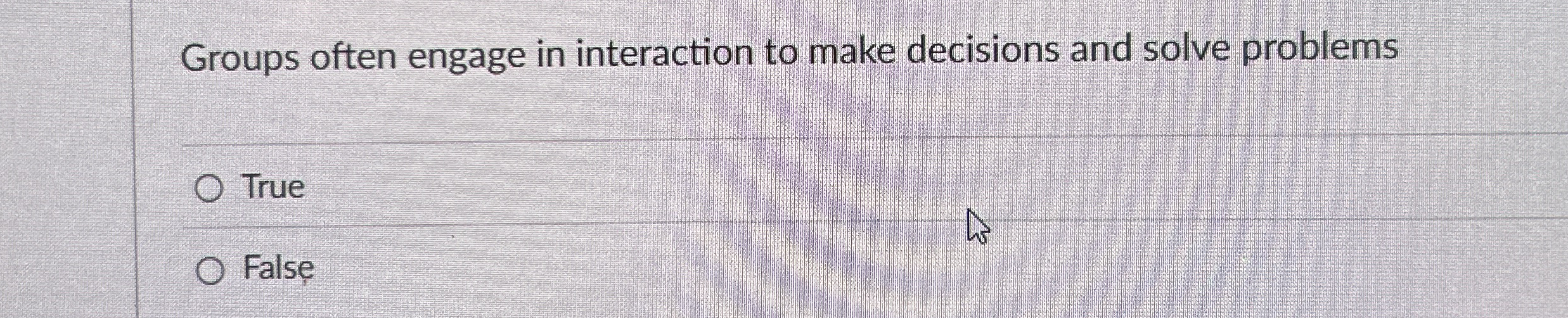 Groups often engage in interaction to make