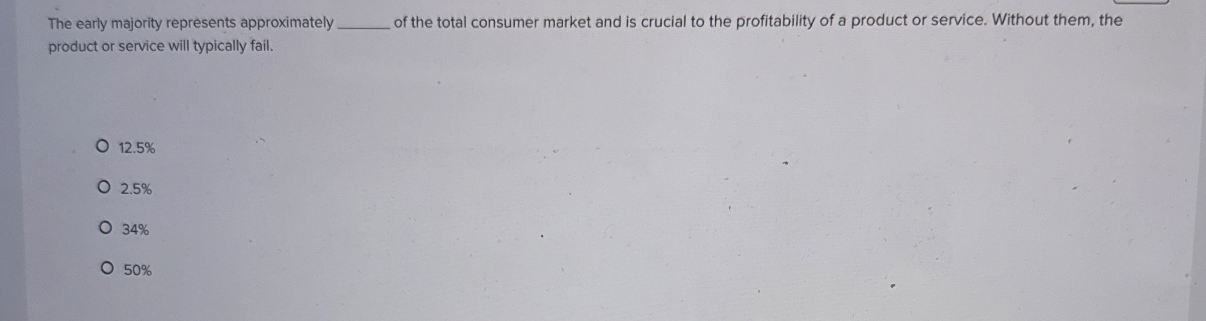 The early majority represents approximately q ,