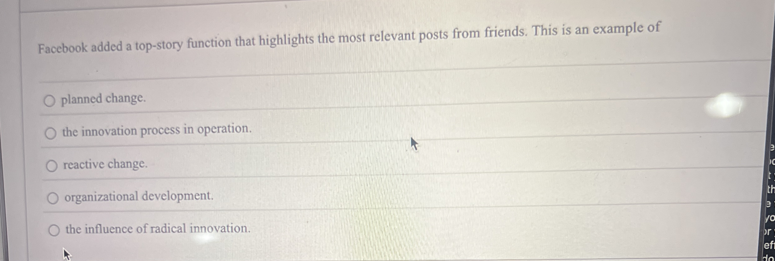 Facebook added a top - story function that
