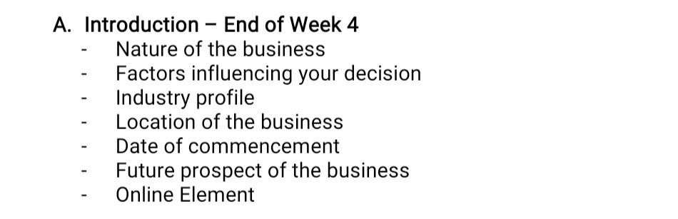 Assessment Rubric for Business Plan Write Up