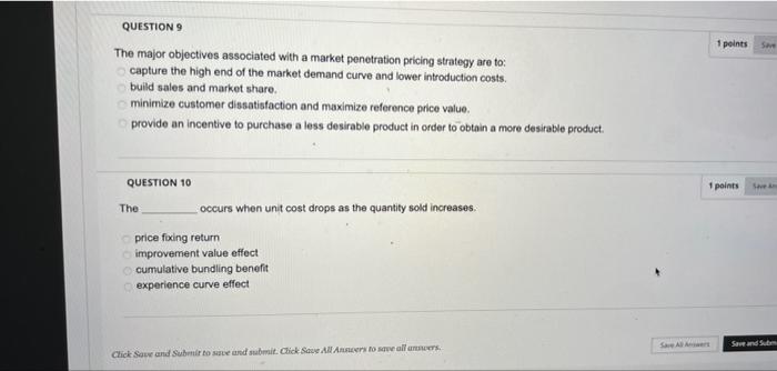 QUESTION 1 1 points measures consumers'