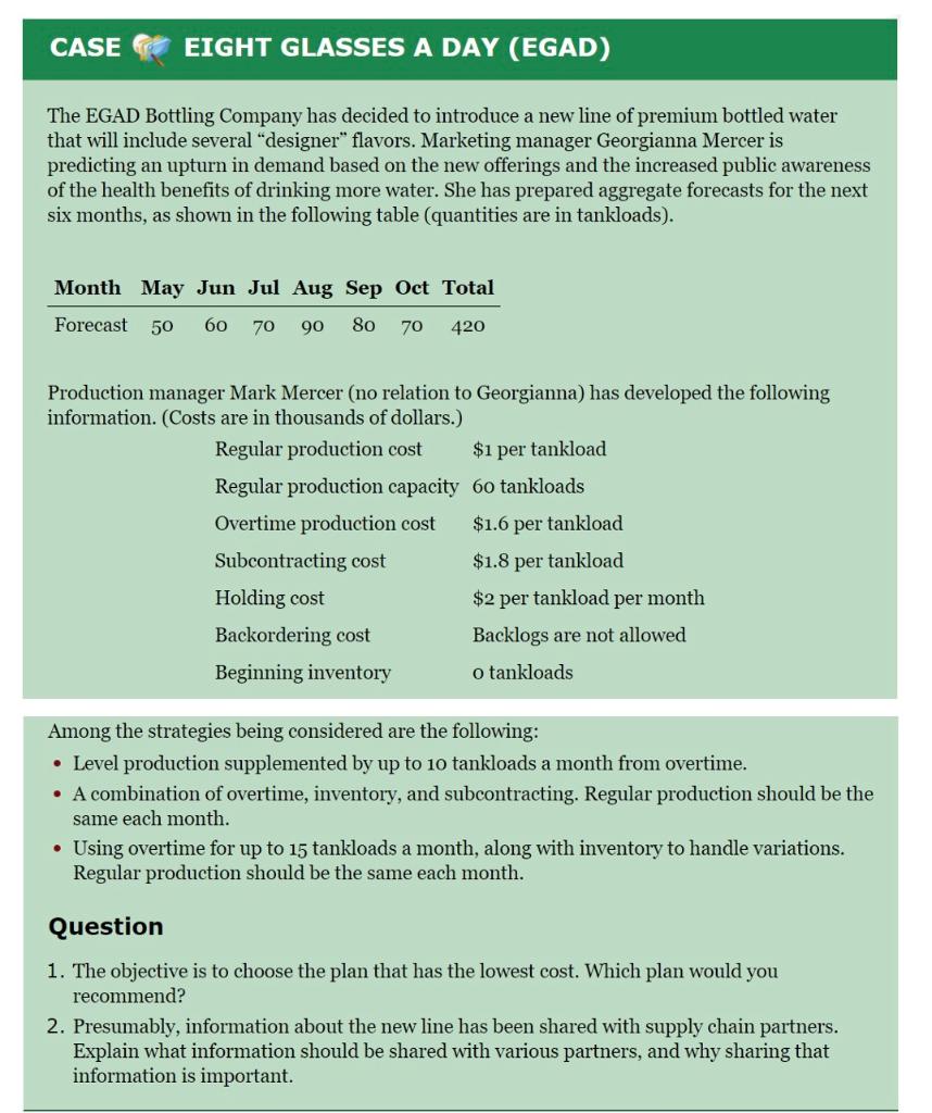 Solve the following problems. Please use excel