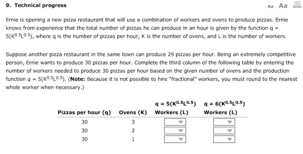 9. Technical progress Aa Aa Ernie is opening a
